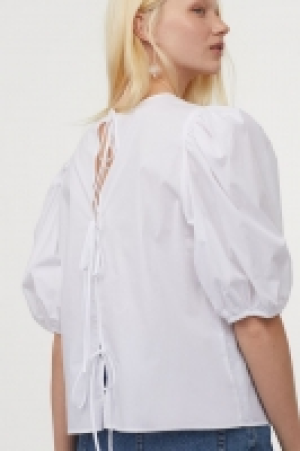 Blusa de algodón mangas puffy 5.99 €