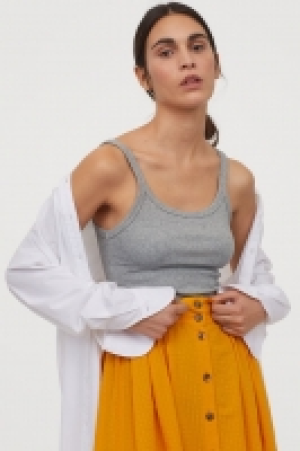 Camiseta de tirantes en canalé 2.99 €