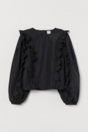 HM  Blusa de tafetán con volantes