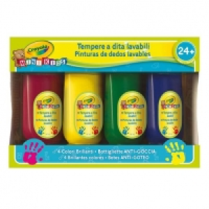 Toysrus  Crayola - 4 Botes de Pintura de Dedos Lavable