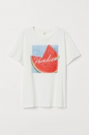 HM  Camiseta con cuello redondo