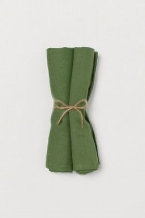 HM  Pack de 2 servilletas de lino
