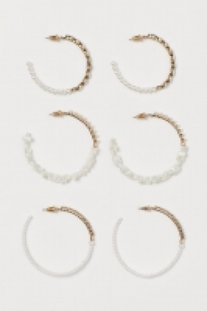 3 pares de pendientes de aro 3.99 €