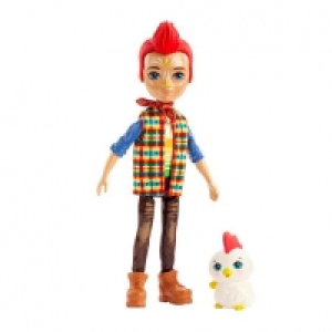 Enchantimals - Redward Rooster y Cluck - Muñeco y Mascota