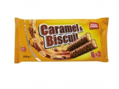 Lidl  Barritas de chocolate con caramelo y galleta