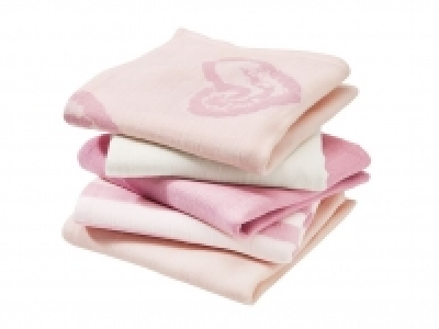 Lidl  Muselinas para bebé en tonos rosados pack 5
