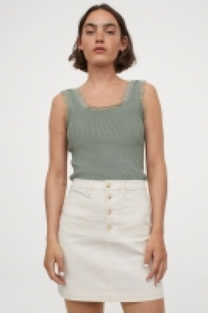Top de canalé con encaje 6.99 €