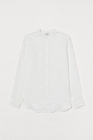 Camisa de lino con cuello mao 27.99 €