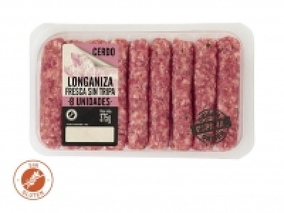Lidl  Longaniza fresca de cerdo sin tripa