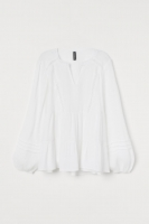 Blusa arrugada con encaje 12.99 €