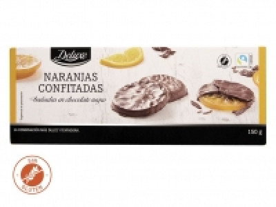 Lidl  Naranjas confitadas bañadas en chocolate
