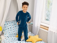 Lidl  Pijama de terciopelo azulado infantil