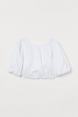 Blusa de algodón mangas puffy 11.99 €