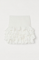 HM  Falda de algodón con volantes