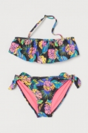 HM  Bikini estampado con volantes