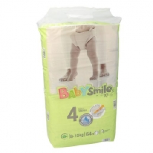 Clarel  BABYSMILE pañales 8-15 kgs talla 4 paquete 64 uds