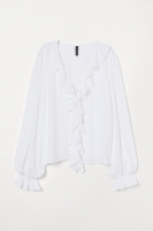 Blusa de volantes escote en V 10.99 €