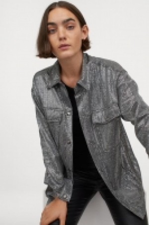 Chaqueta camisera metalizada 29.99 €