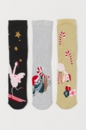 3 calcetines en tejido rizado 4.99 €