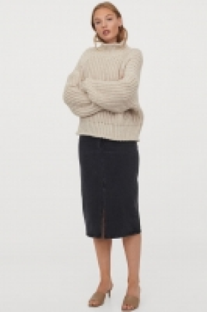 HM  Falda denim con abertura