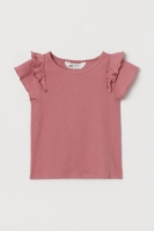 Camiseta de canalé con volante 2.99 €