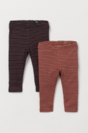 2 leggings en punto de canalé 5.99 €