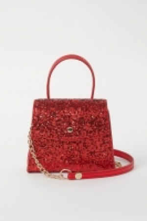 HM  Bolso bandolera con glitter