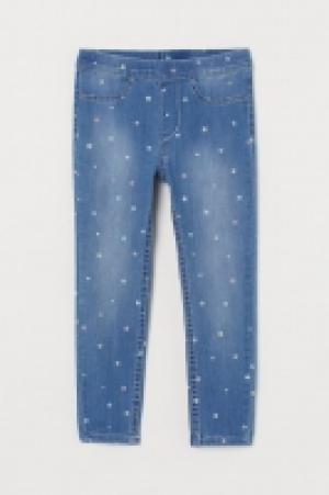 HM  Leggings en denim estampado