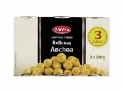 Lidl  Aceitunas rellenas de anchoa