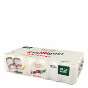 Cerveza San Miguel especial Lager pack de 28 latas de 33 cl. 14.64 €