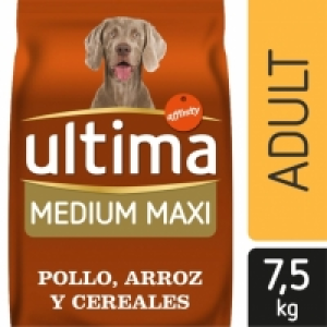 Pienso de pollo para perros adultos Medium Maxi Ultima 7,5 K