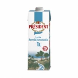 Leche semidesnatada Président brik 1 l. 0.62 €