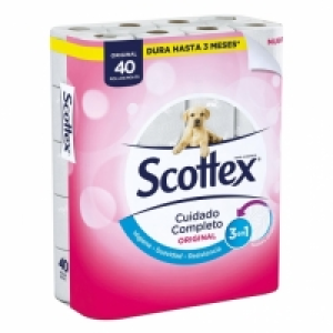 Papel higiénico Original Scottex 40 rollos. 10.35 €
