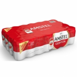 Carrefour  Cerveza Amstel 100% malta pack de 28 latas de 33 cl.