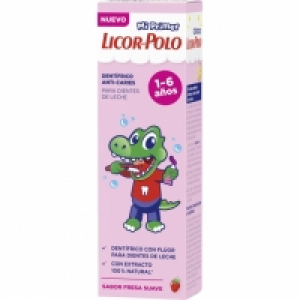 Dentífrico junior 1 - 6 años con flúor sabor fresa suave Lic 1.58 €