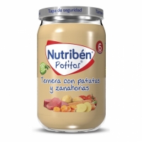 Carrefour  Tarrito de ternera con patatas y zanahorias desde los 6 mese