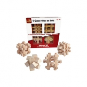Puzzle 3D - Pack 4 Rompecabezas de madera 17.99 €