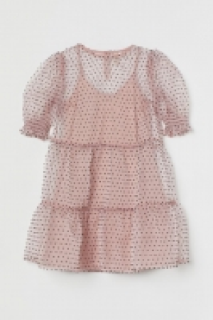Vestido corto con manga puffy 21.99 €