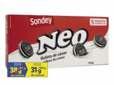Neo rellenas de crema de cacao 220.00 €
