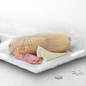 Redondo de pollo crudo relleno de jamón y queso 6.99 €