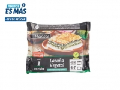 Lidl  Lasaña vegetal espinaca y queso