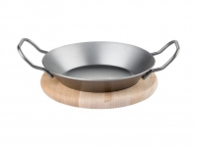 Lidl  Grillmeister sartén de hierro Ø 20 cm con tabla para servir