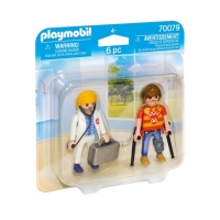 Toysrus  Playmobil - Dúo Pack Doctora y Paciente - 70079