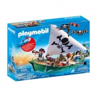 Toysrus  Playmobil - Barco pirata con motor submarino (70151)