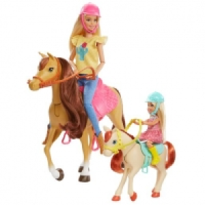Barbie - Chelsea y Barbie con Caballos