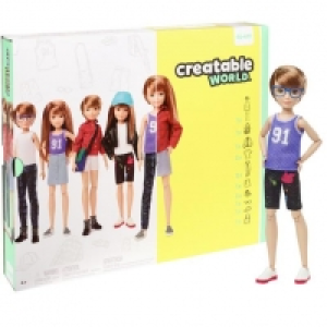 Creatable World - Muñeco Personalizable con Pelo Cobrizo Lis