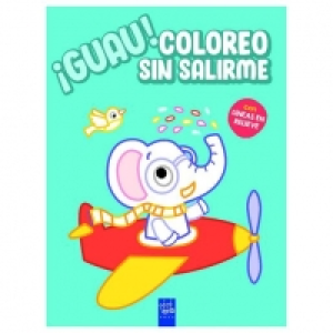 ¡Guau! Coloreo sin salirme - Azul
