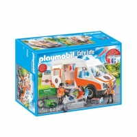 Toysrus  Playmobil City Life - Ambulancia Con Luz Y Sonido - 70049