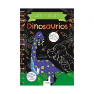 Rasca y Colorea Dinosaurios