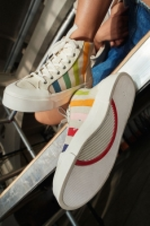Deportivas altas de lona 35.99 €